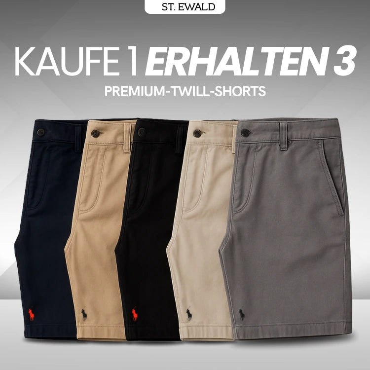 [Kaufe 3, Erhalte 5] Premium-Twill-Shorts